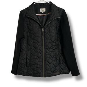 G.H. Bass & Co. Black Utility Quilted Jacket with Zipper